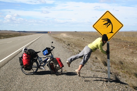 cycling in the wind