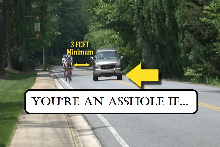 Youre An Asshole If A Lesson For Drivers I Love Bicycling
