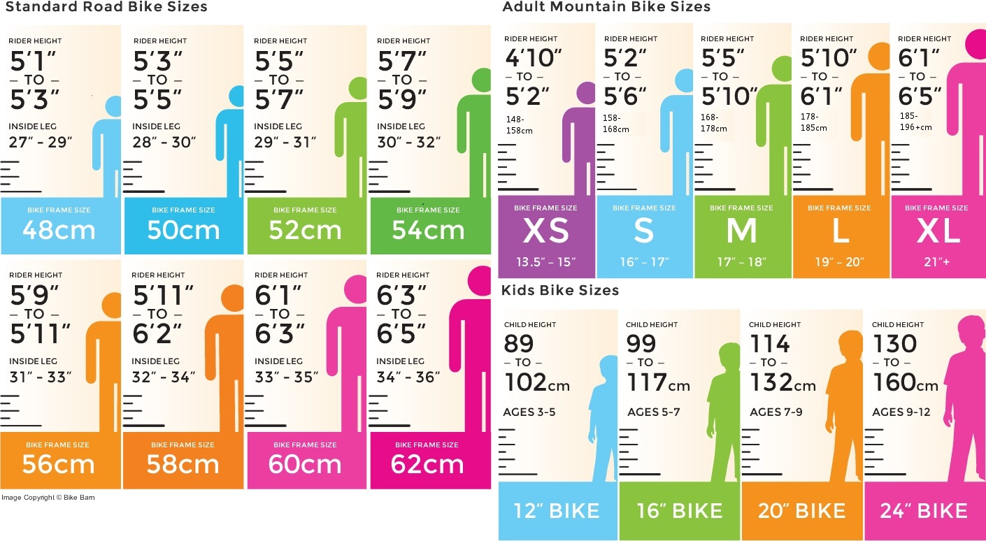 bike size guide nz