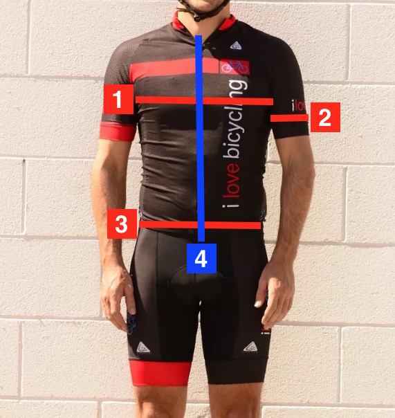 cycling jersey sizing